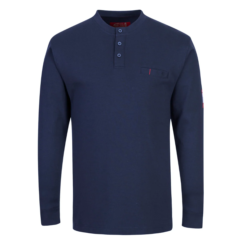 Portwest FR32 - FR Antistatic Henley (Navy)