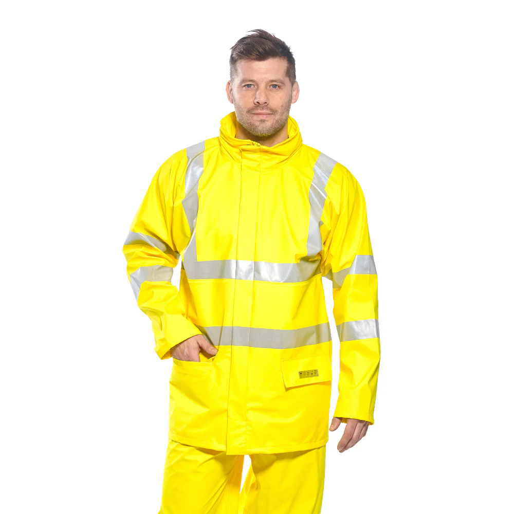 Portwest FR41 Sealtex Flame FR Hi-Vis Jacket (Yellow) - Image 5