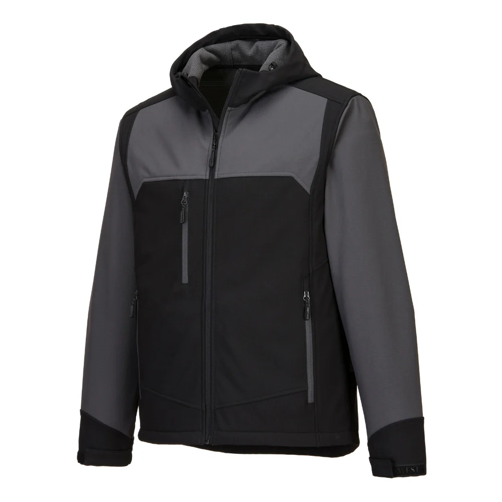 Portwest KX362 - KX3 Hooded Softshell (3L) Black/Gray - Image 2