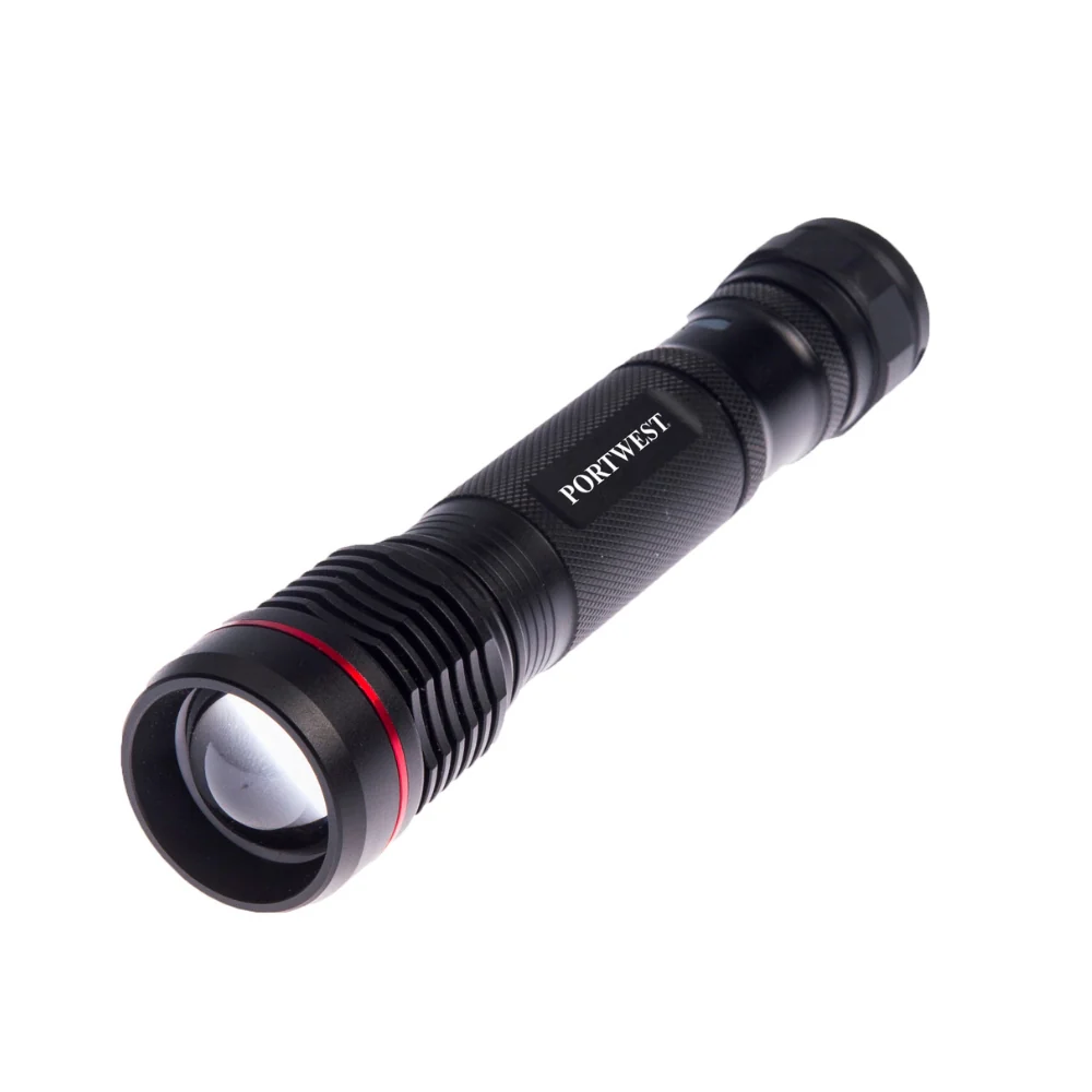 Portwest PA75 - USB Rechargeable Flashlight (Black) | POR-PA75BKR - Image 2