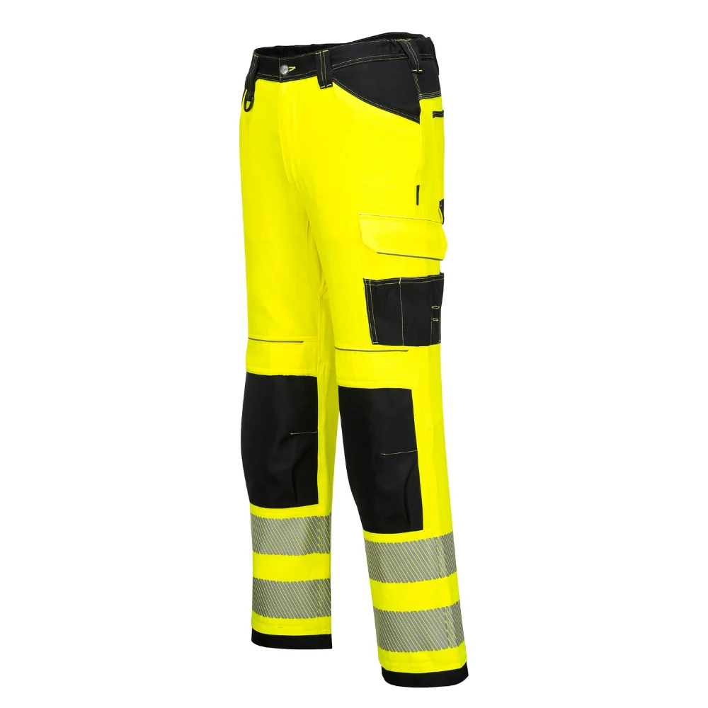 Portwest PW340 - PW3 Hi-Vis Work Pants (Yellow/Black) - Image 2