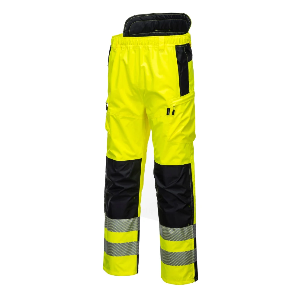 Portwest PW342 - PW3 Hi-Vis Extreme Rain Pants (Yellow/Black) - Image 2