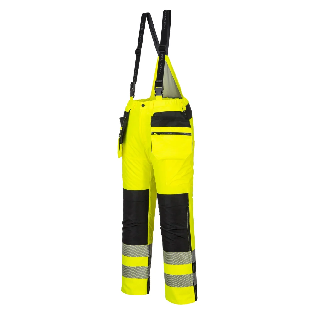 Portwest PW351 - PW3 Hi-Vis Winter Pants (Yellow/Black) - Image 2