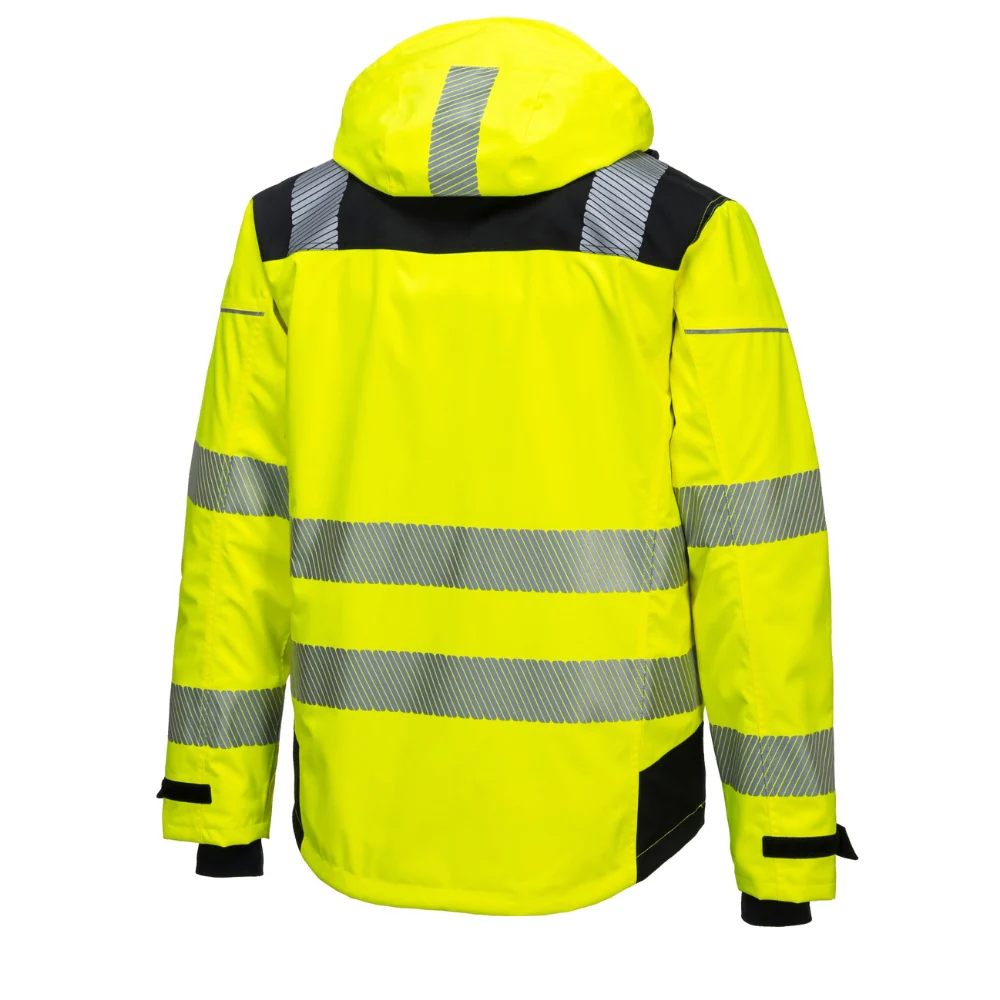 Portwest PW360 - PW3 Hi-Vis Extreme Rain Jacket (Yellow/Black) - Image 3