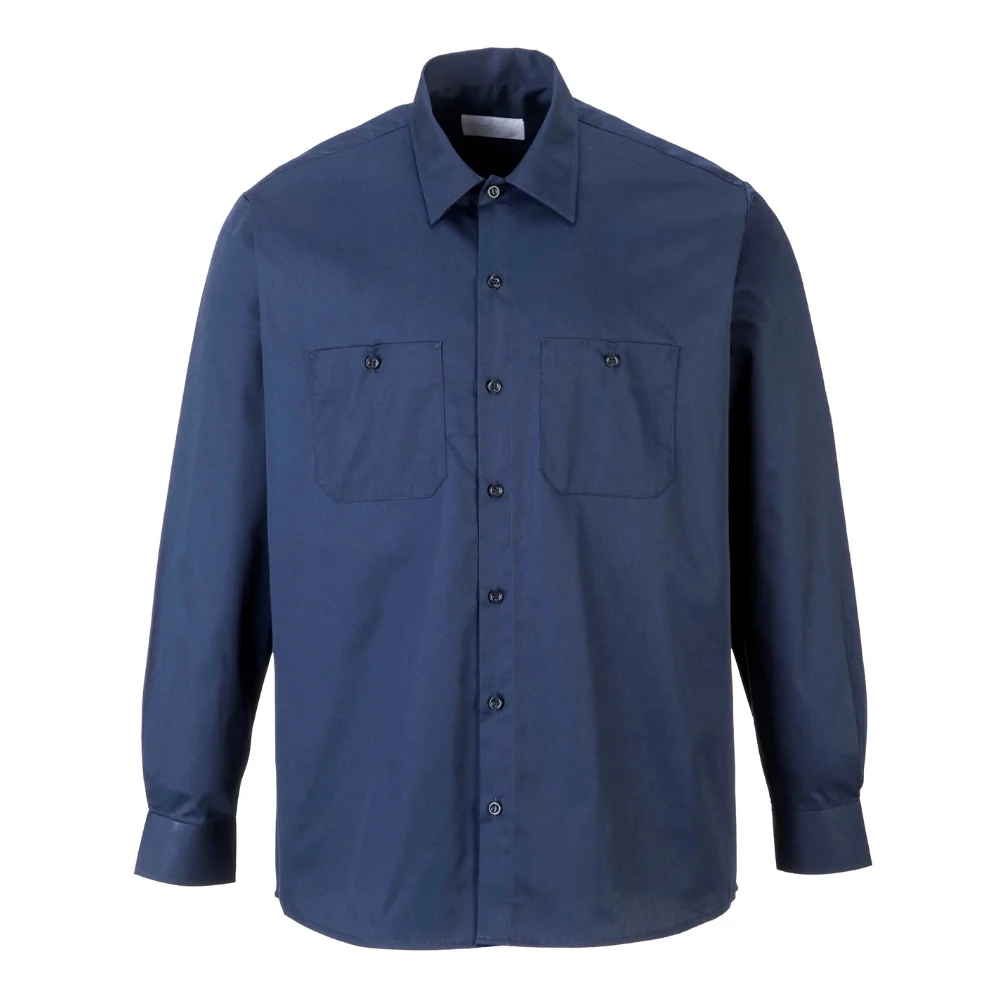 Portwest S125 - Industrial Work Shirt (Navy)