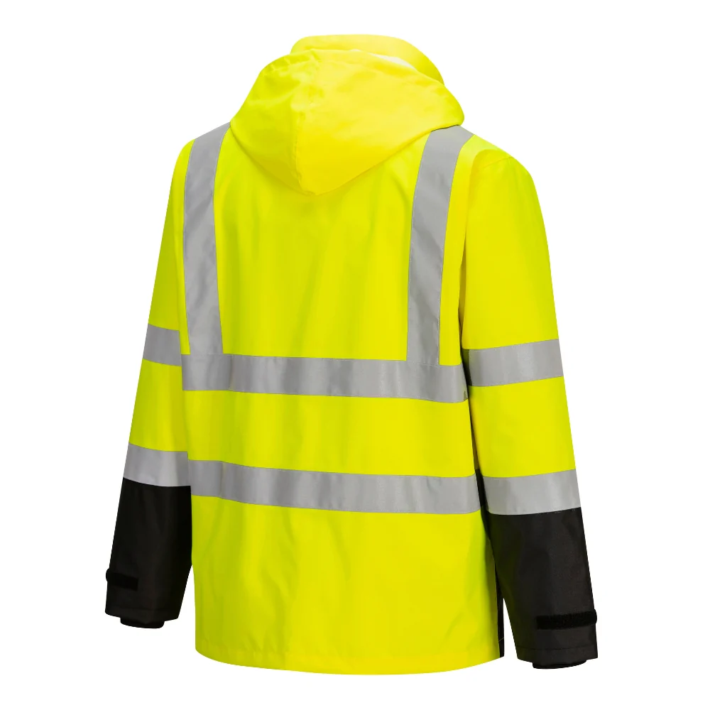 Portwest S362 - Hi Vis 3-in-1 Contrast Jacket (Yellow/Black) - Image 8