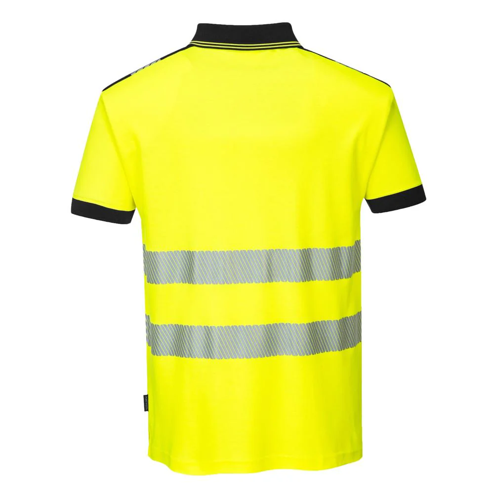 Portwest T180 - PW3 Hi-Vis Short Sleeve Polo Shirt - Image 2