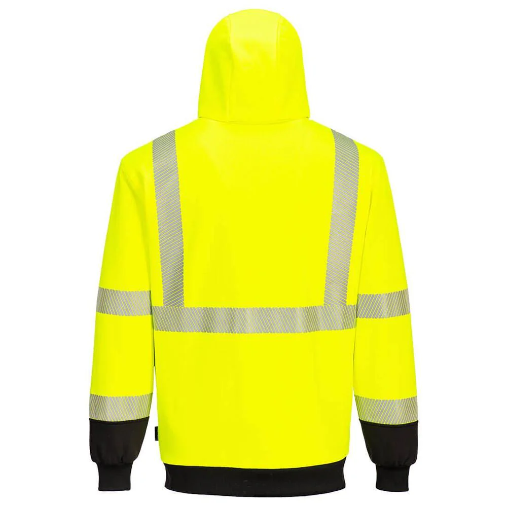 Portwest UB325 - Hi-Vis Thermal Two Tone Zipped Hoodie - Image 2