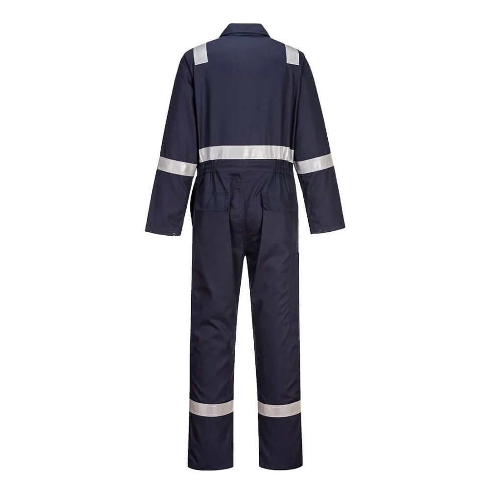 Portwest UBIZ8 - Bizweld Work Taped FR Coverall Regular Fit (Navy) - Image 2