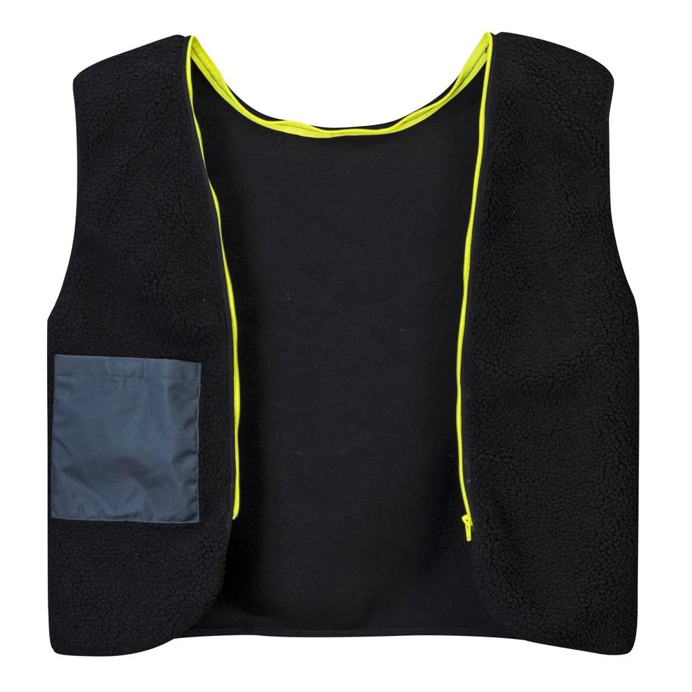 Portwest UC465 - Hi-Vis Contrast Bomber Jacket (Yellow/Navy) - Image 5