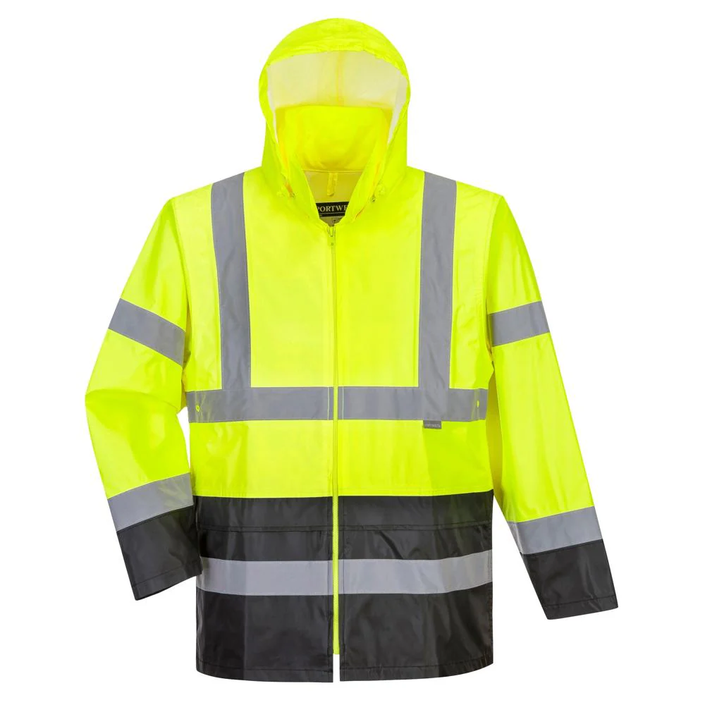 Portwest UH443 - Hi-Vis Classic Contrast Rain Jacket
