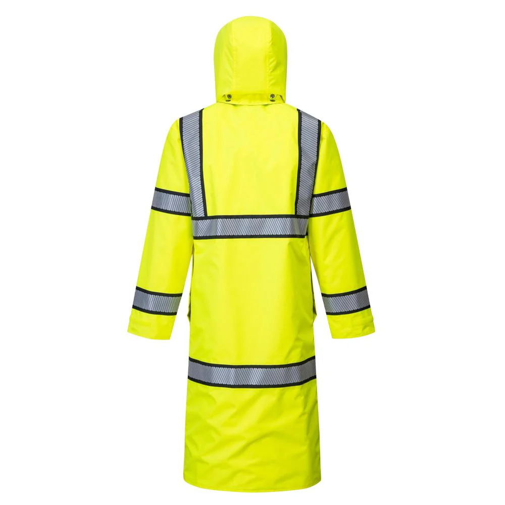 Portwest UH447 - Hi-Vis Reversible Rain Coat 48" - Image 7