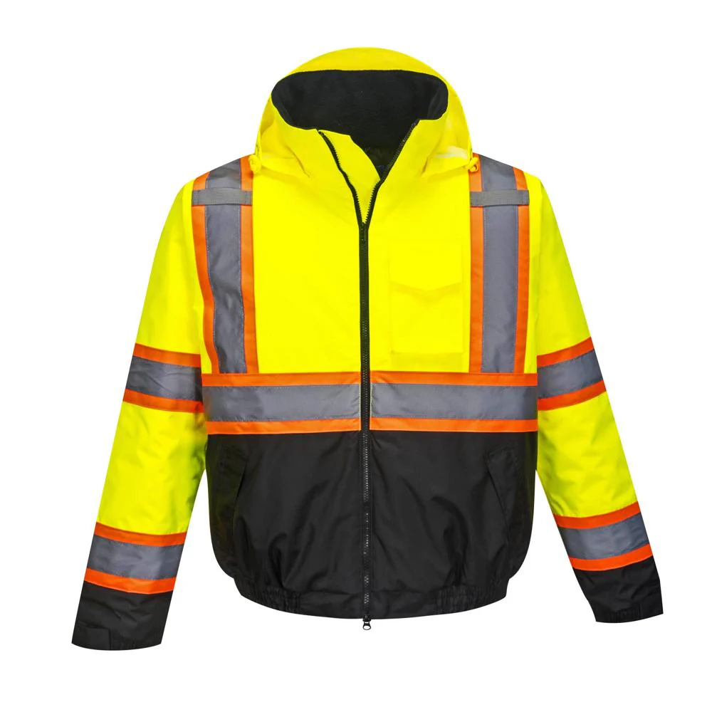 Portwest US368 - Hi-Vis Contrast Tape Bomber Jacket - Image 2