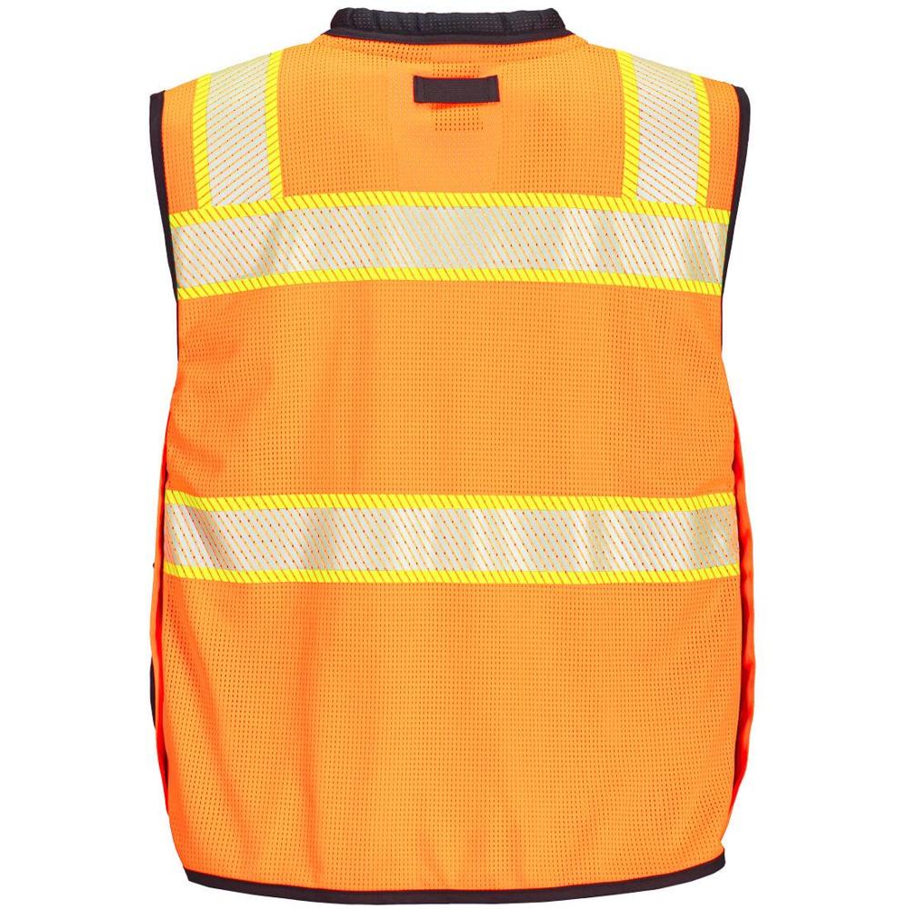Portwest US375 - Premium Surveyor Vest (Orange/Black) - Image 2