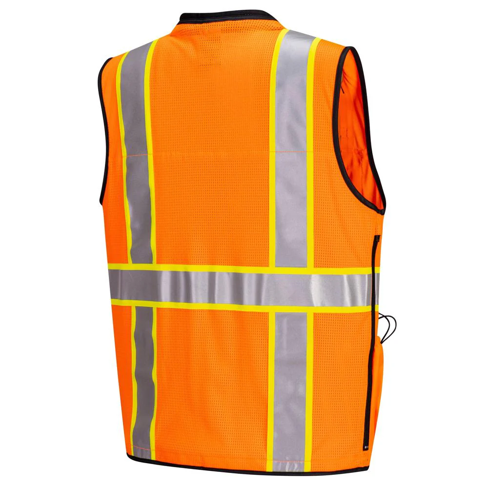 Portwest US376 - Expert Pro Surveyor Vest (Orange/Black) - Image 4