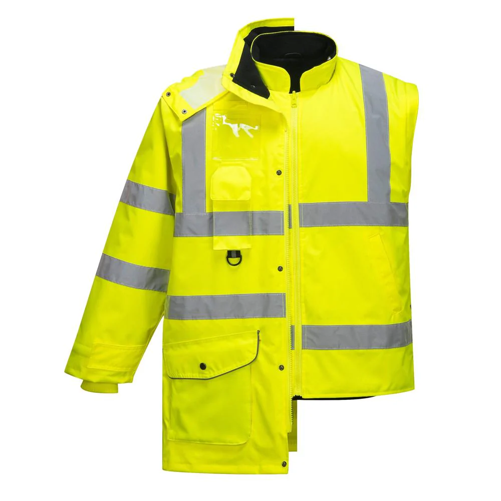 Portwest US427 - Hi-Vis 7-in-1 Traffic Jacket - Image 4