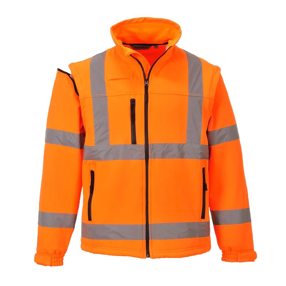Portwest US428 - Hi-Vis Softshell Jacket (3L) (Orange) - Image 2