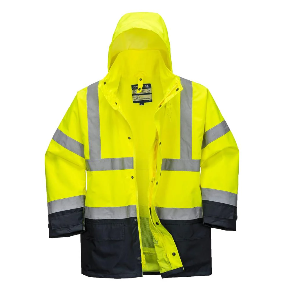 Portwest US768 - Hi-Vis Executive 5-in-1 Jacket (Yellow/Black) - Image 2