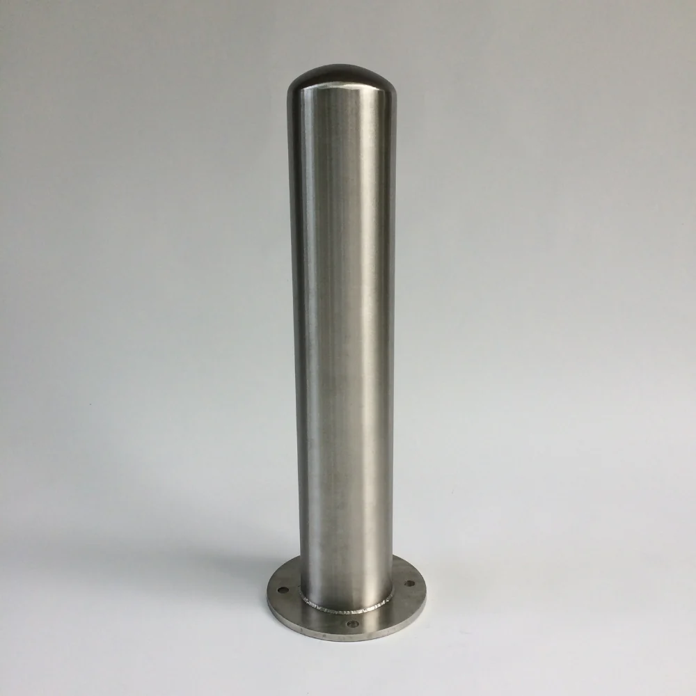 Post Guard 6.6"x36" Stainless Steel Bolt Down Bollard | POS-BDB-SS-6.6-36