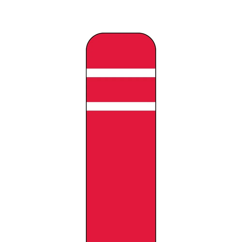 Post Guard Flat Top 4.5" Bollard Cover (Red)