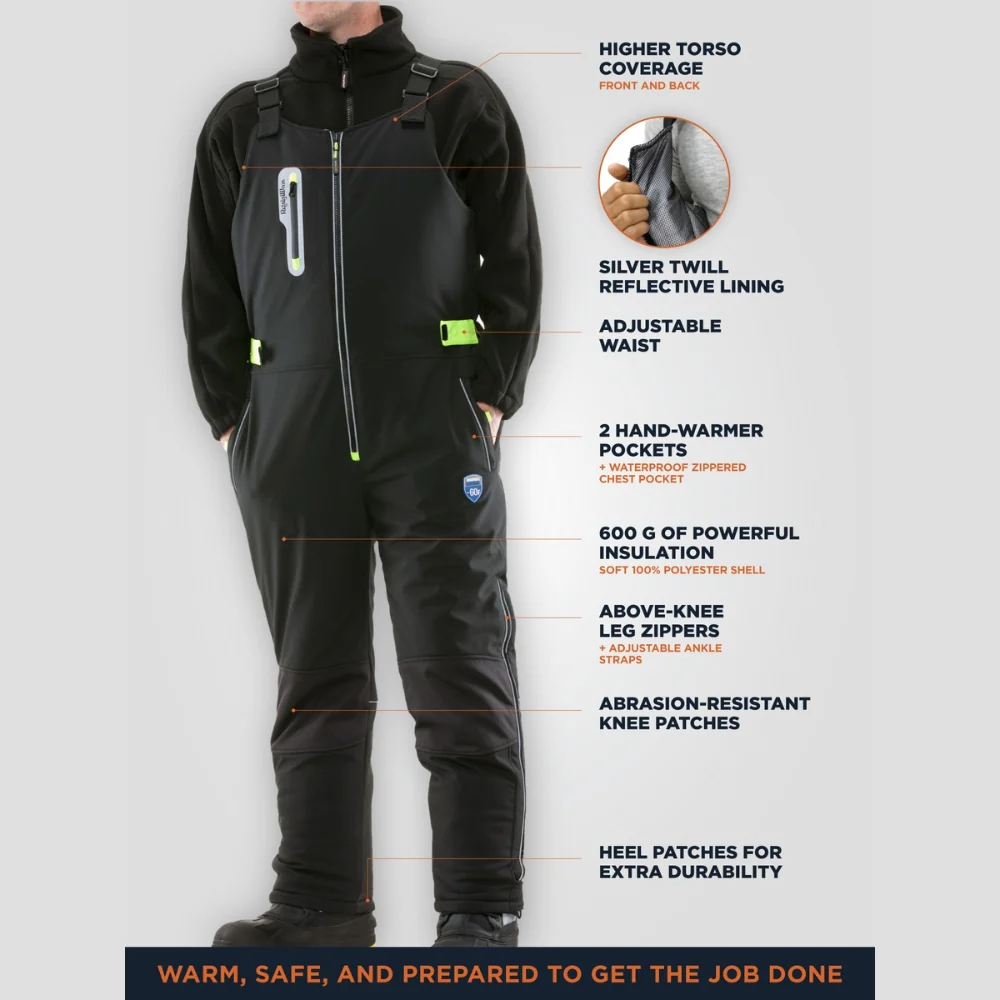 RefrigiWear Extreme Softshell Bib Overalls - Image 5