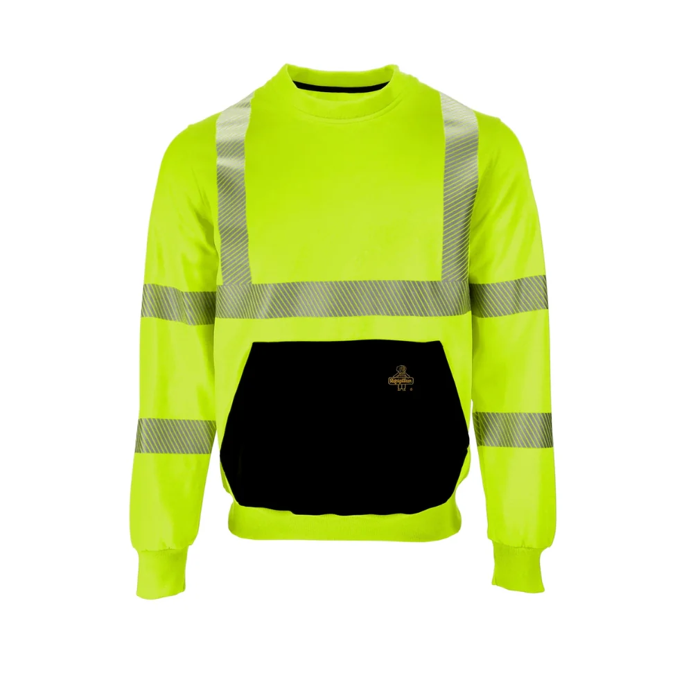 RefrigiWear HiVis Crewneck Sweatshirt (Lime)