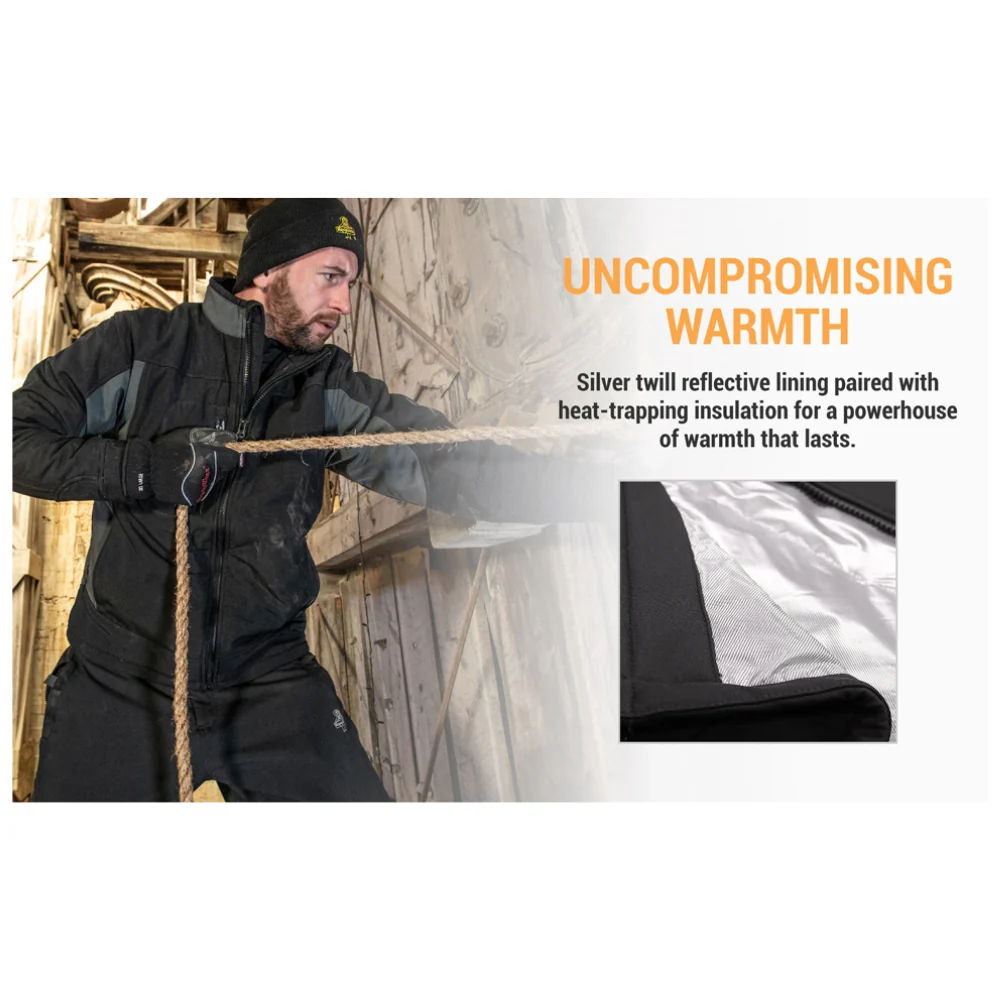RefrigiWear Insulated Softshell Jacket (Black) - Image 8