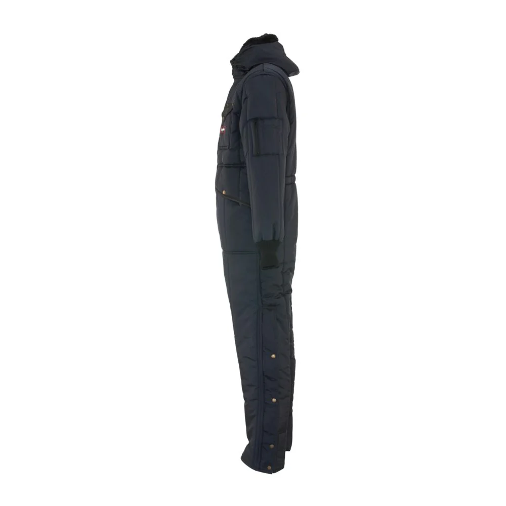 RefrigiWear Iron-Tuff® Coveralls with Hood (Navy) - Image 3