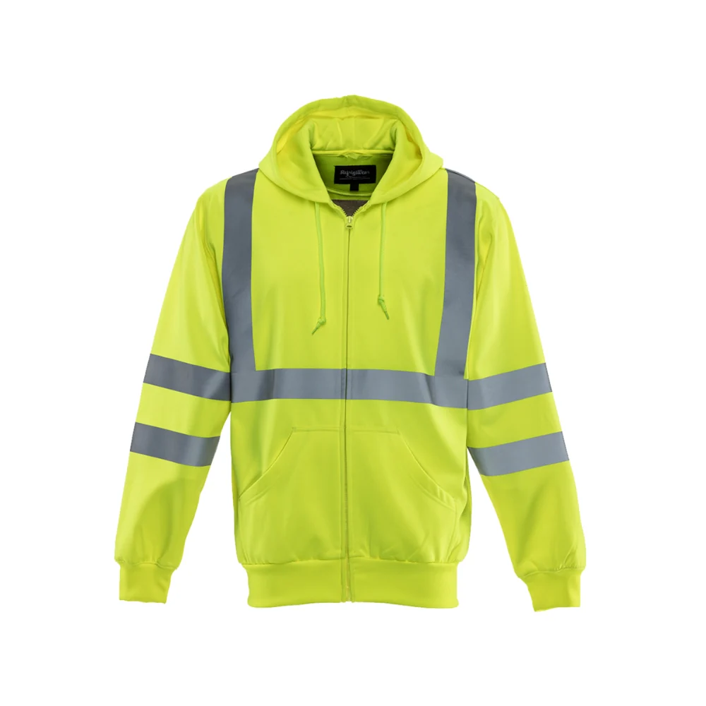 RefrigiWear NEW! HiVis Hooded Sweatshirt (Lime)