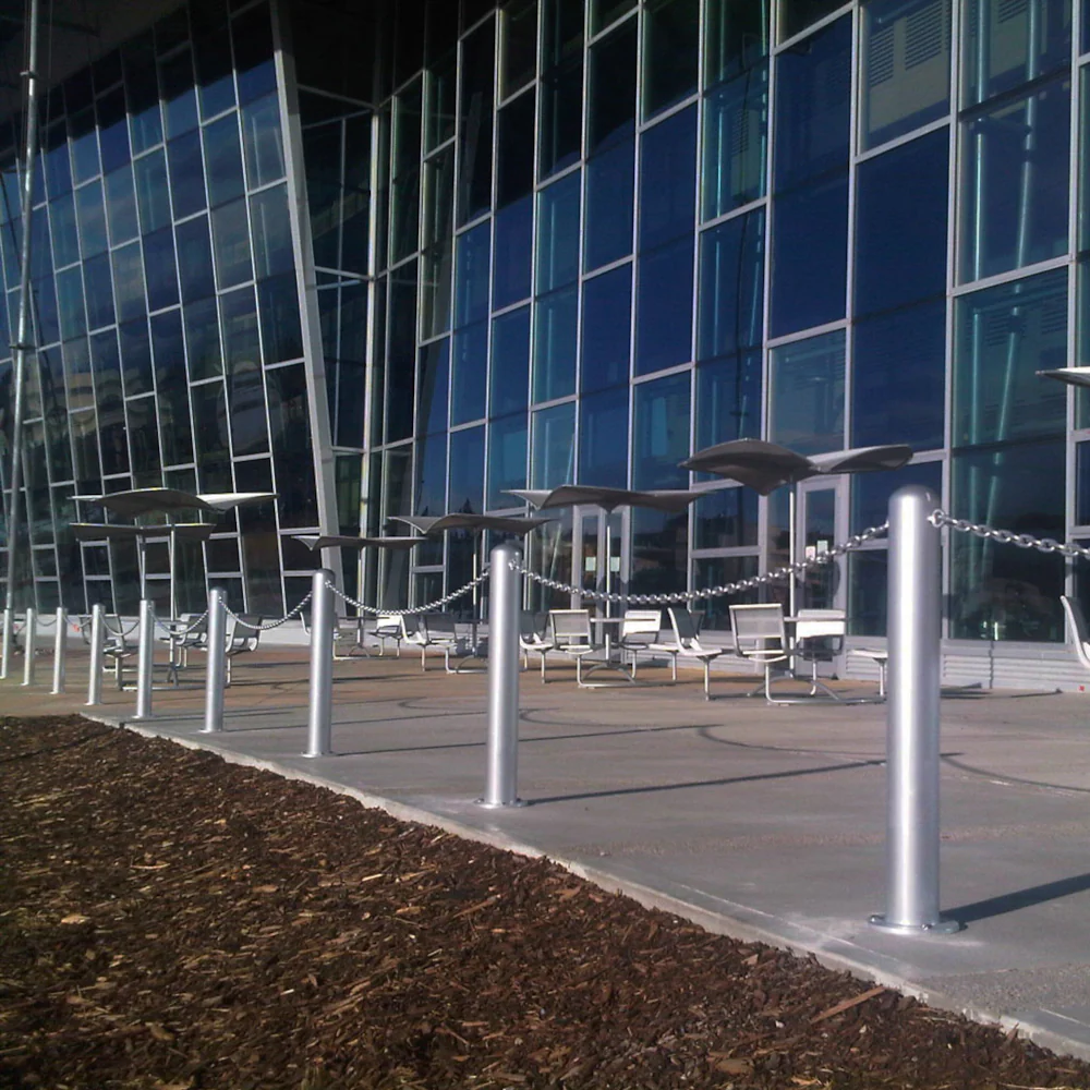 Reliance Foundry R-7902 Powder-Coated Steel Bollard (Black) | REL-R-7902 - Image 2