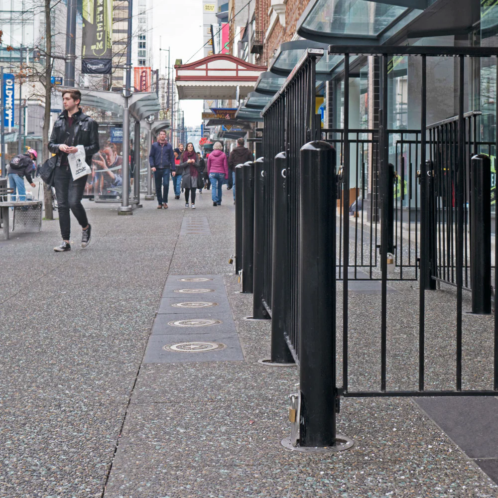Reliance Foundry R-7902 Powder-Coated Steel Bollard (Black) | REL-R-7902 - Image 4