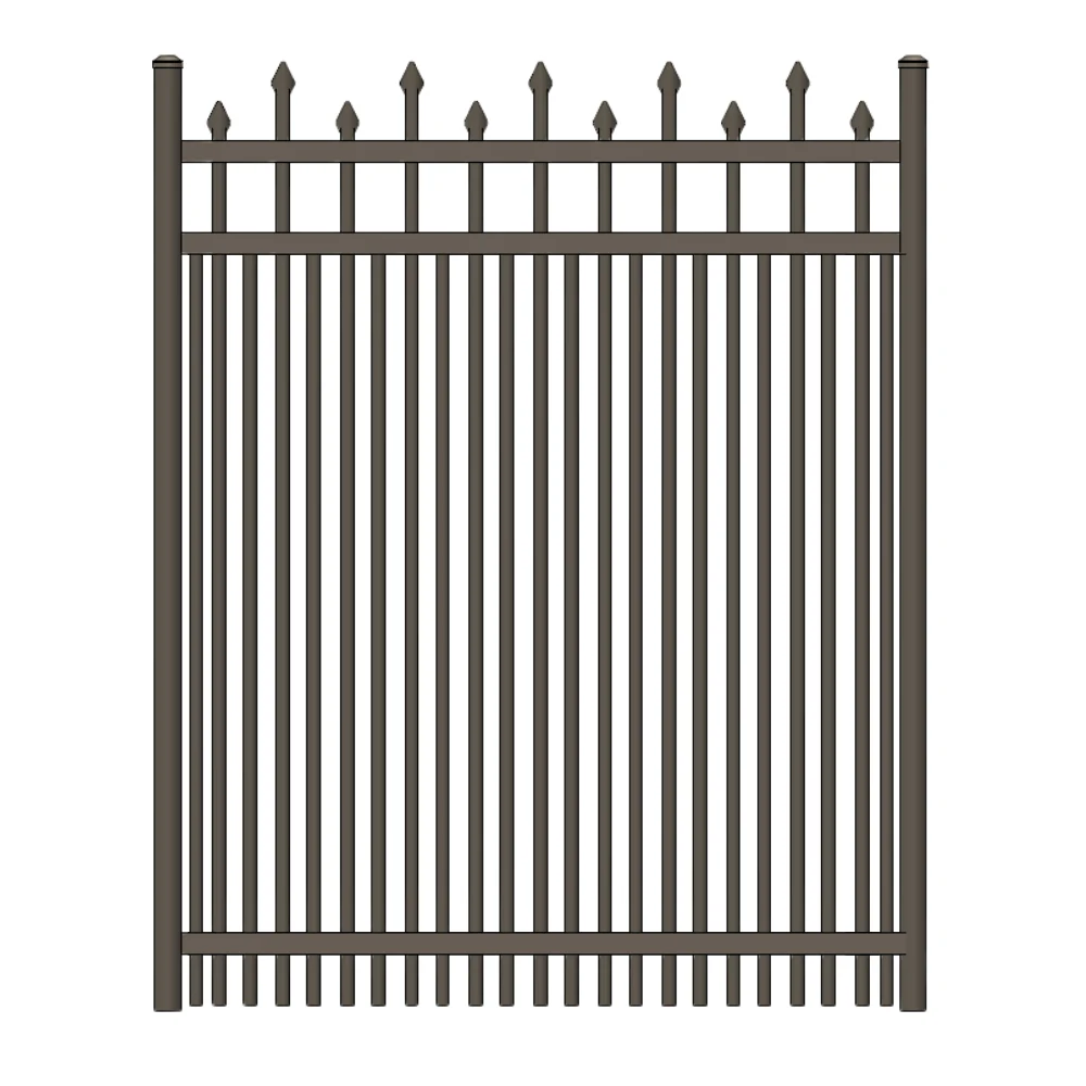 Residential Walk Gate 3.5’ H x 3’ W Aluminum California Style - iDeal (Bronze) - Image 3