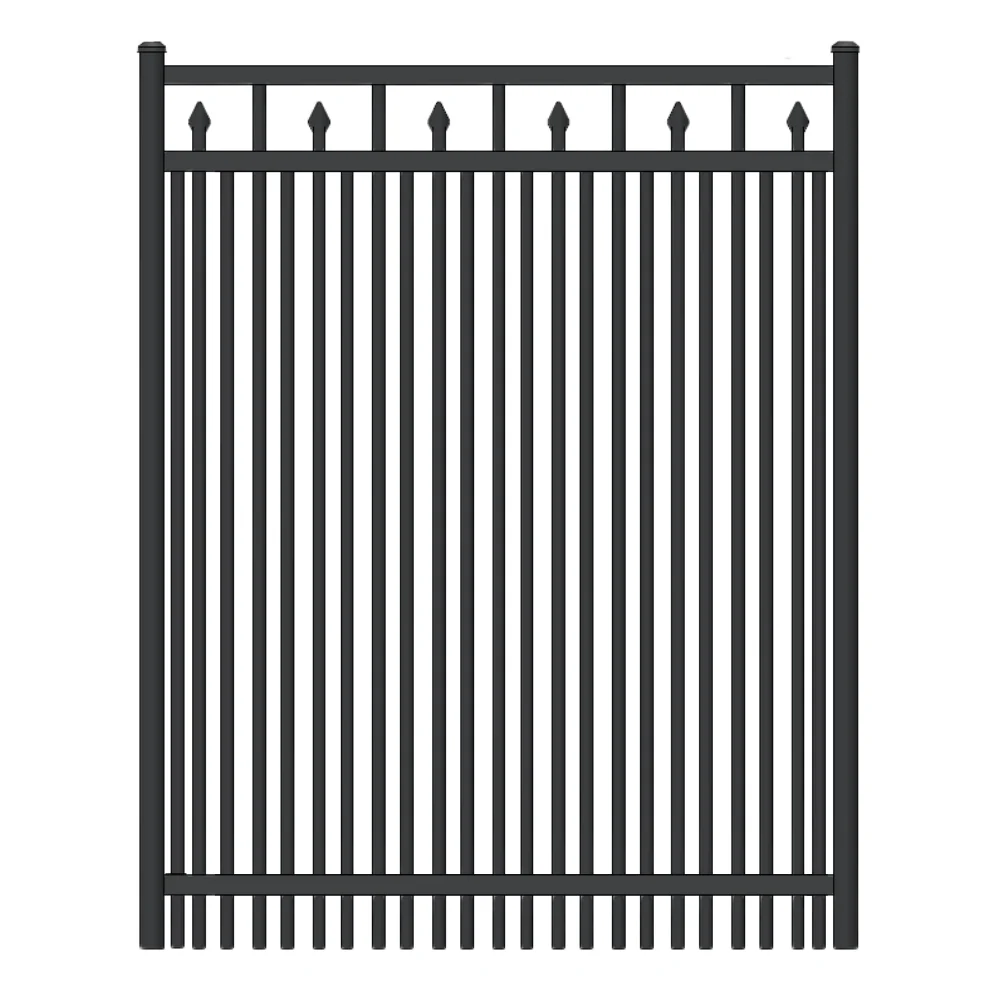 Residential Walk Gate 3.5’ H x 3’ W Aluminum Floridian Style - iDeal (Black) - Image 3