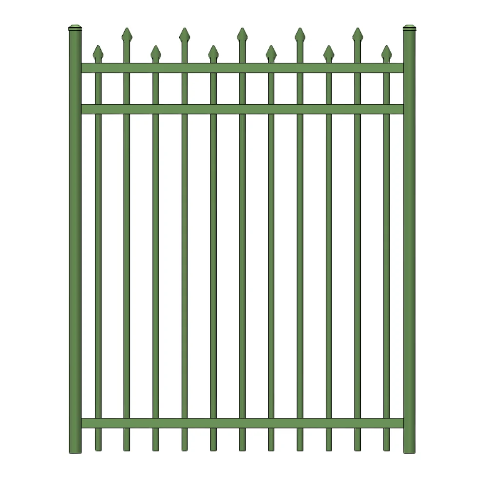 Residential Walk Gate 3’ H x 3’ W Aluminum California Style - iDeal (Green)