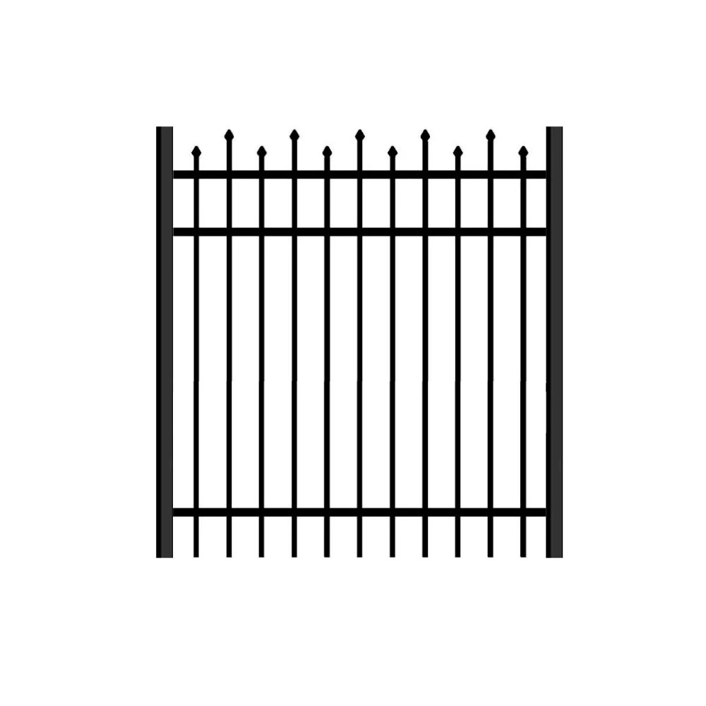 Residential Walk Gate 4’ H x 3’ W Aluminum California Style - iDeal (Black)