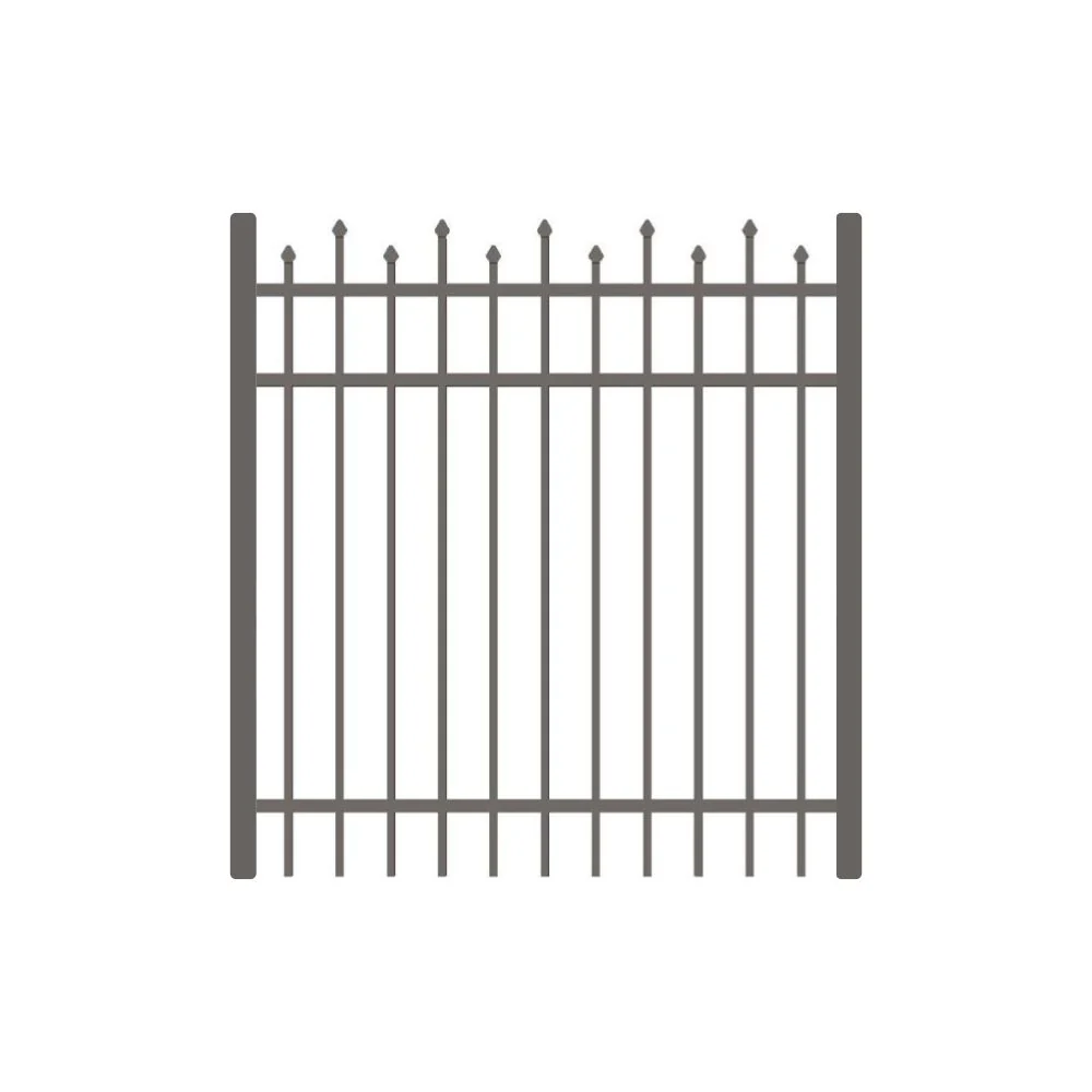 Residential Walk Gate 4’ H x 3’ W Aluminum California Style - iDeal (Bronze)