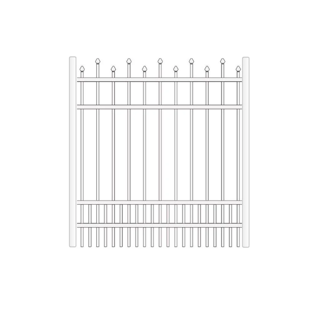 Residential Walk Gate 4’ H x 3’ W Aluminum California Style - iDeal (White) - Image 2