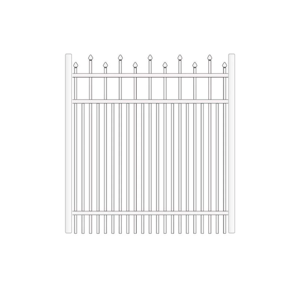 Residential Walk Gate 4’ H x 3’ W Aluminum California Style - iDeal (White) - Image 3