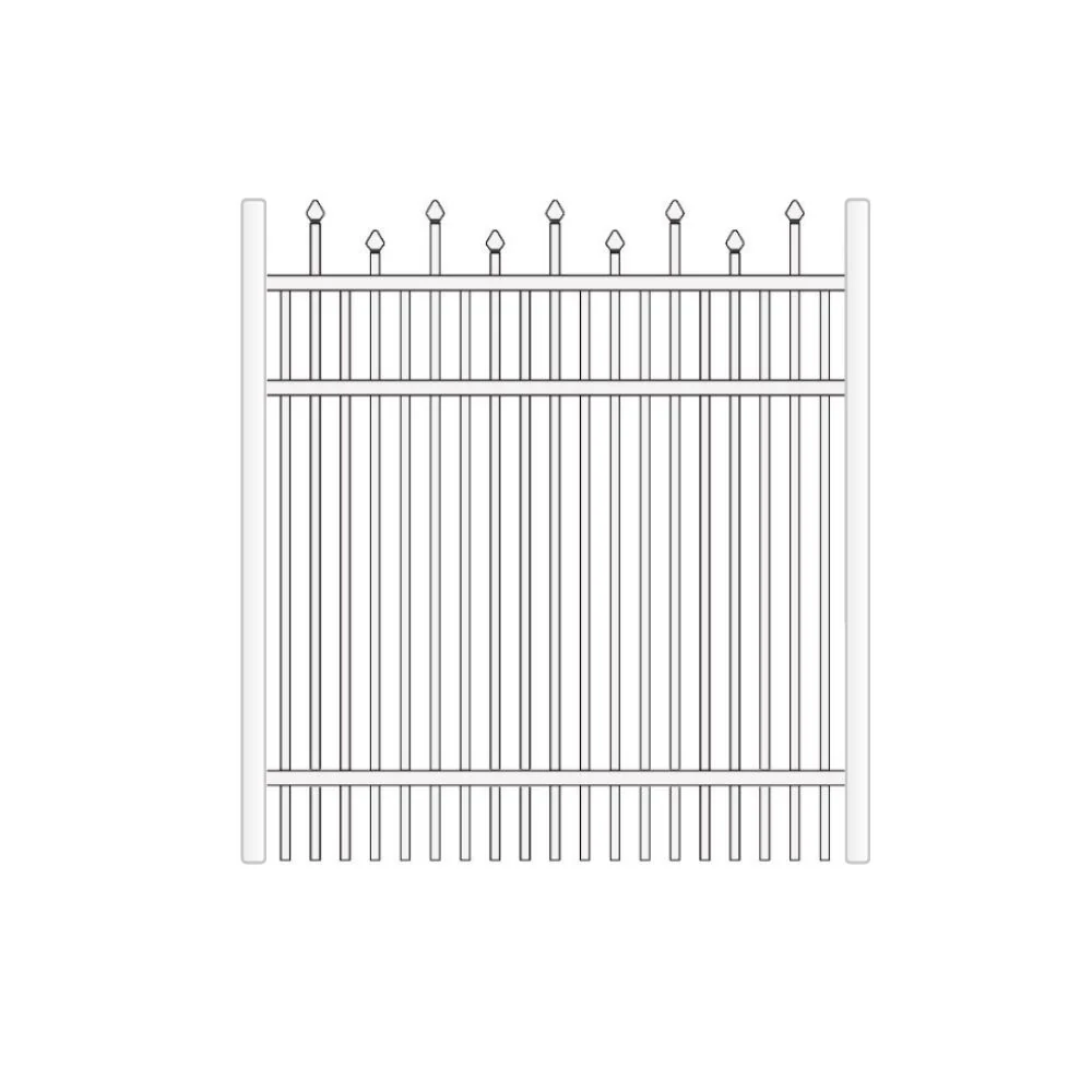 Residential Walk Gate 4’ H x 3’ W Aluminum California Style - iDeal (White) - Image 4