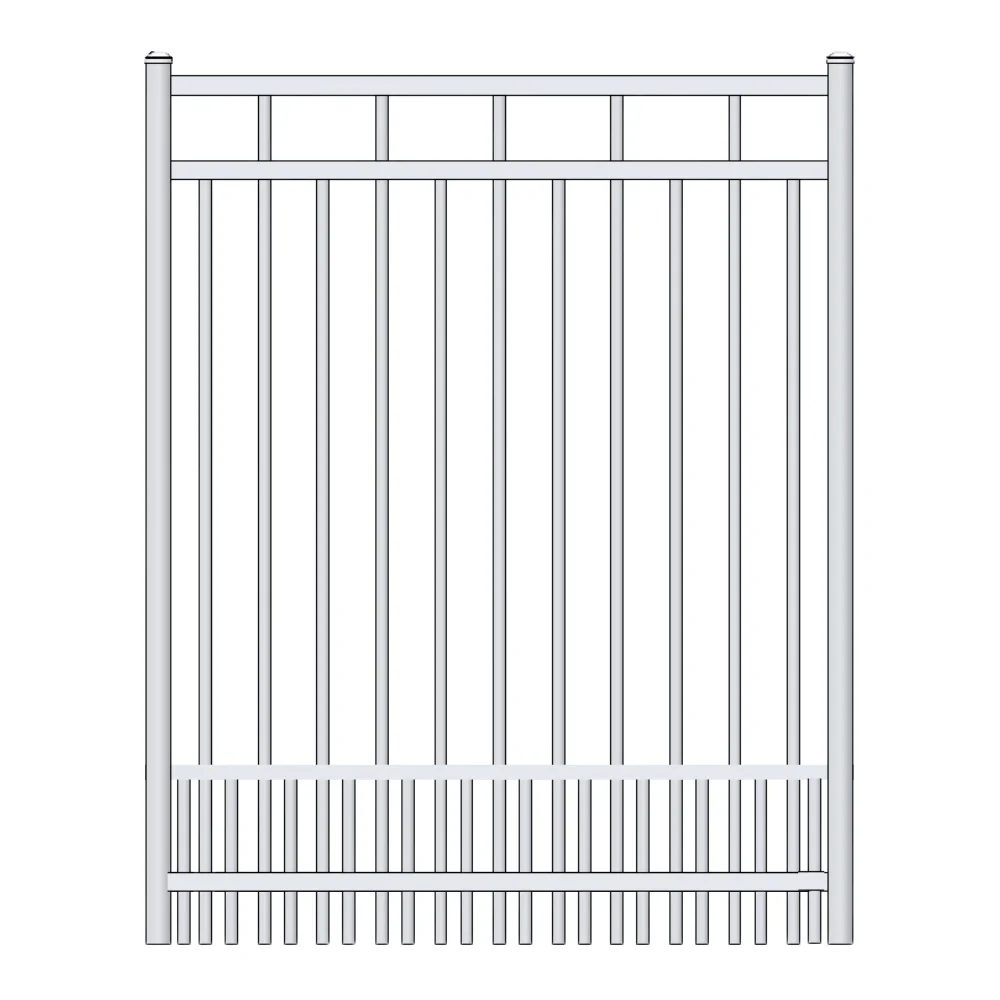 Residential Walk Gate 4’ H x 3’ W Aluminum Carolina Style - iDeal (White) - Image 2