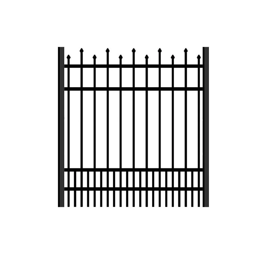 Residential Walk Gate 4’ H x 4’ W Aluminum California Style - iDeal (Black) - Image 2