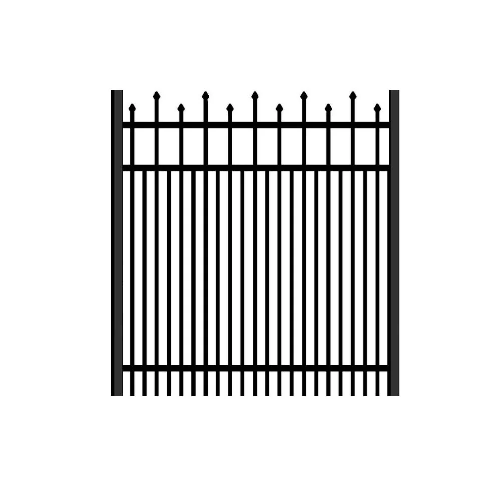 Residential Walk Gate 4’ H x 4’ W Aluminum California Style - iDeal (Black) - Image 3