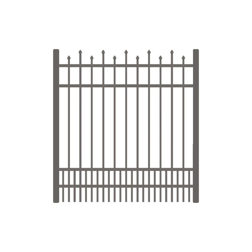 Residential Walk Gate 4’ H x 4’ W Aluminum California Style - iDeal (Bronze) - Image 4
