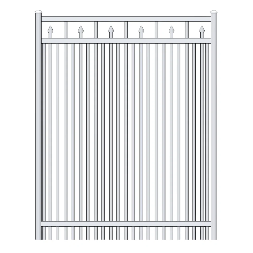 Residential Walk Gate 4’ H x 4’ W Aluminum Floridian Style - iDeal (White) - Image 3