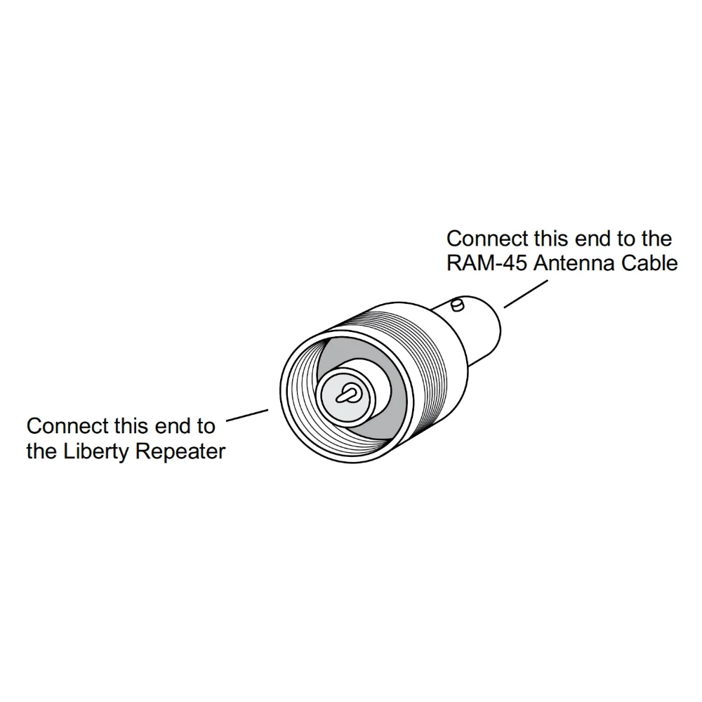 Ritron N Plug to BNC Jack Adapter for Liberty Repeater | RIT-2100380 - Image 2