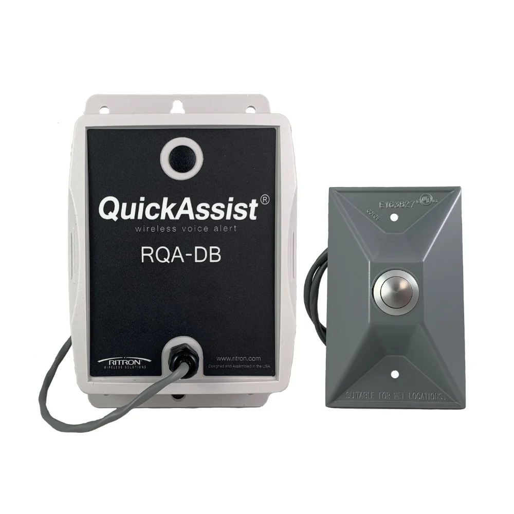 Ritron Quick Assist RQA-DB Wireless Voice Doorbell Package