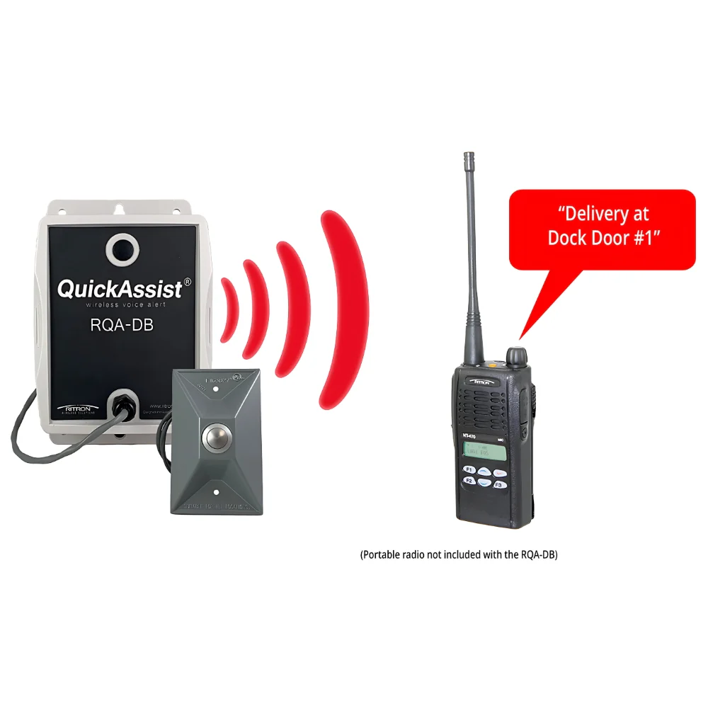 Ritron Quick Assist RQA-DB Wireless Voice Doorbell Package - Image 4
