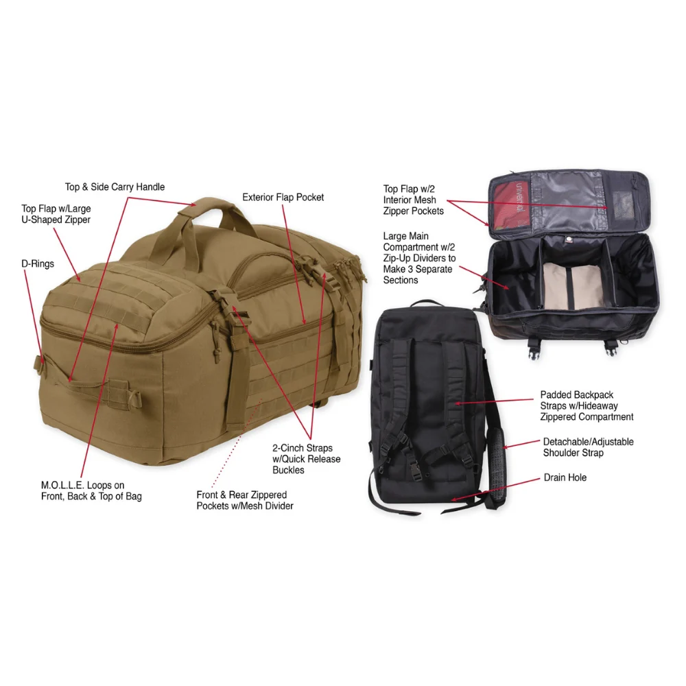 Rothco 3-In-1 Convertible Mission Bag - Image 8