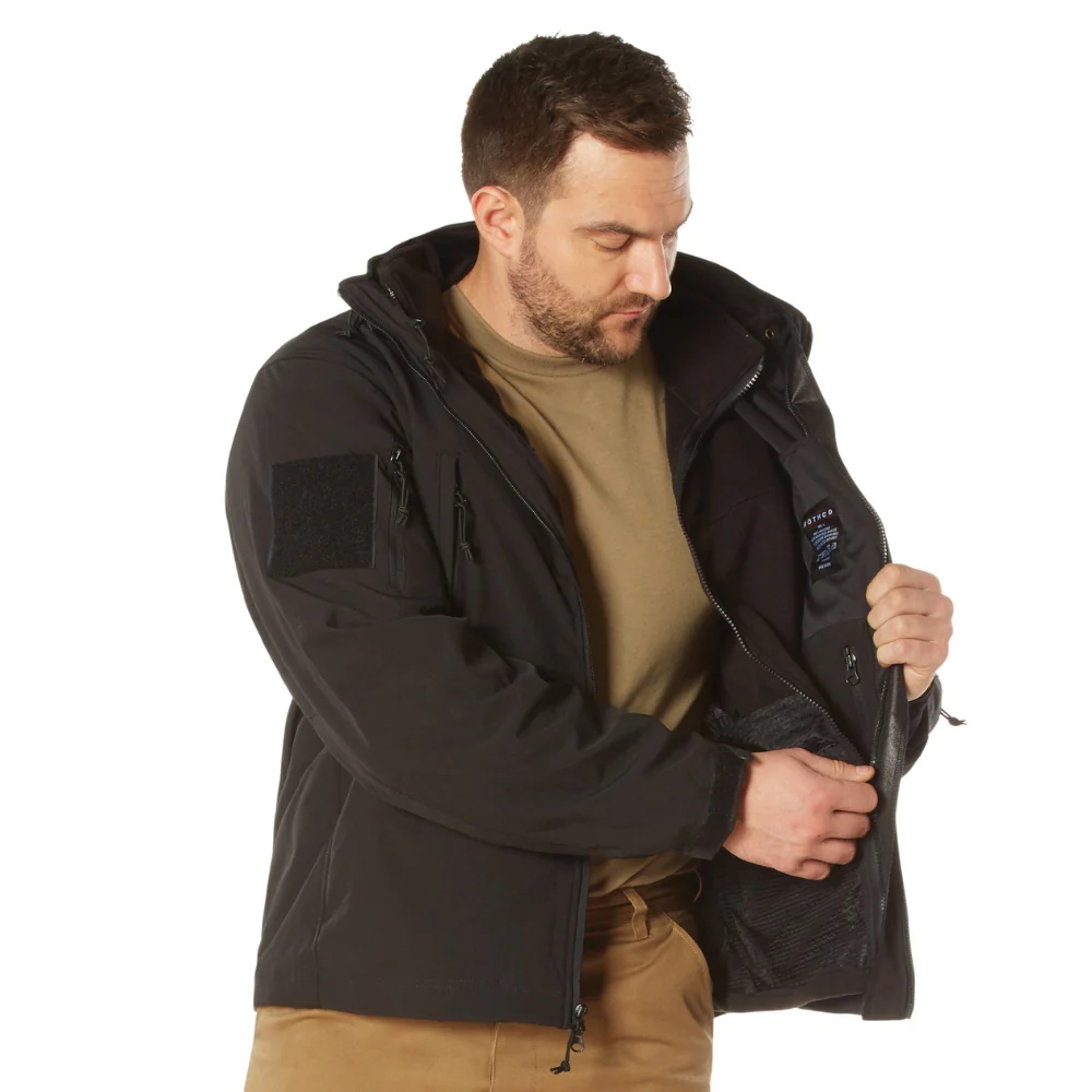 Rothco 3-in-1 Spec Ops Soft Shell Jacket (Black) - Image 4