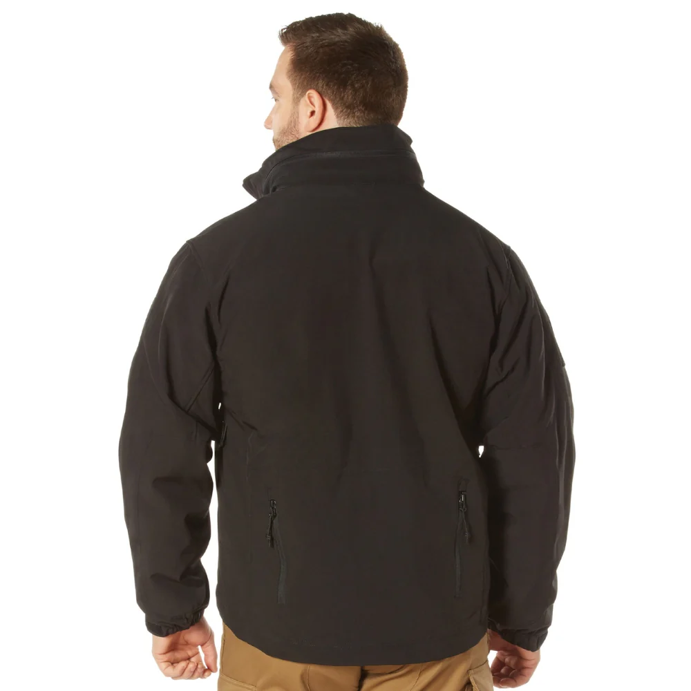 Rothco 3-in-1 Spec Ops Soft Shell Jacket (Black) - Image 5